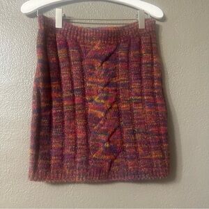 For Love And Lemons Colorful Knit Mini Skirt Women’s Small NWT